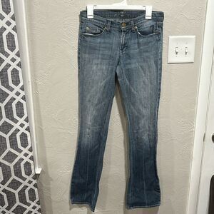 7 For All Mankind 5 pocket light wash blue jeans with rivet design Size 28